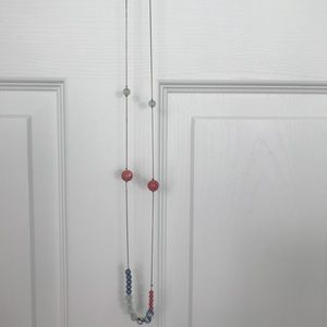 Multi color beaded necklace